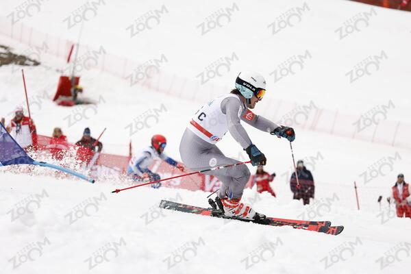  ESF LES DEUX ALPES esf22-cha-tev-ab-01-0609  Jacqueline Wiles of usa in action during championships women's downhill 13/02/2021 in Cortina d'Ampezzo Italy

photo Alexis Boichard/AGENCE ZOOM